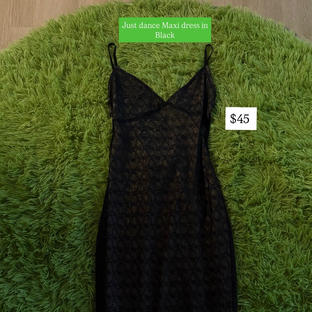 White Fox Boutique Black Bodycon Maxi Dress